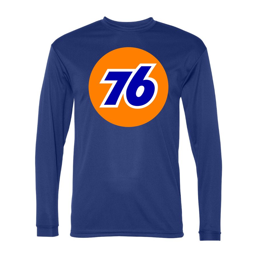 Men's 76 Polyester Long Sleeve T-Shirt - Royal Blue
