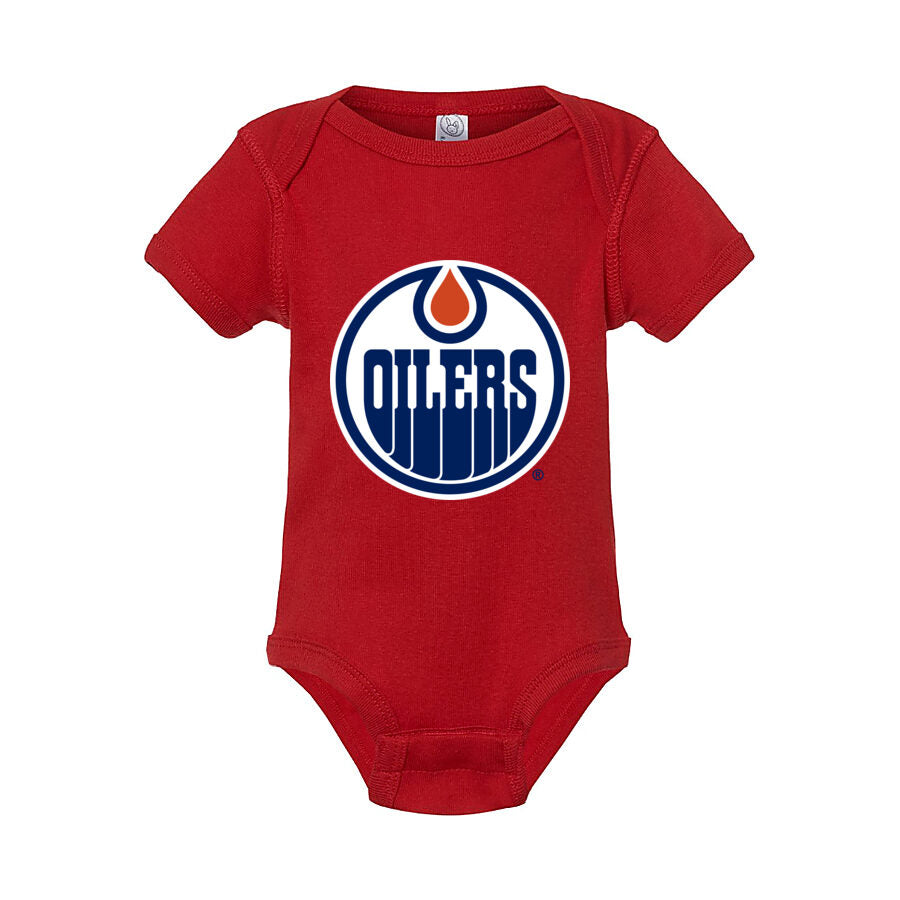 Edmonton Oilers Baby Romper Onesie - Red