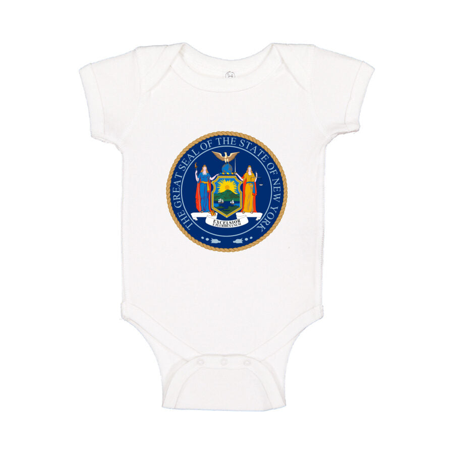 New York Baby Romper Onesie - White