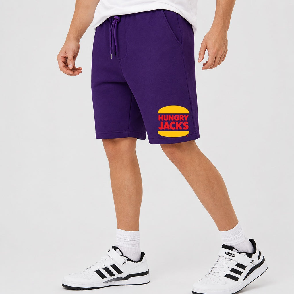 Men's Hungry Jack's Cotton Shorts - Purple