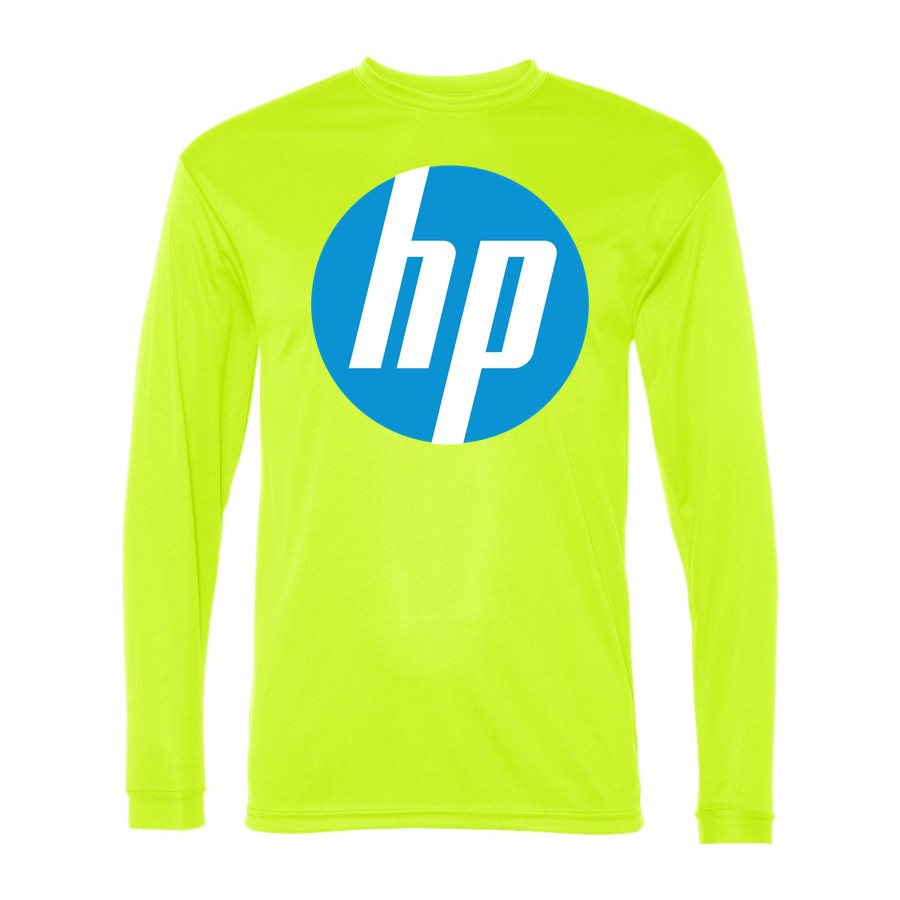 Men's HP Polyester Long Sleeve T-Shirt - Safety Yellow