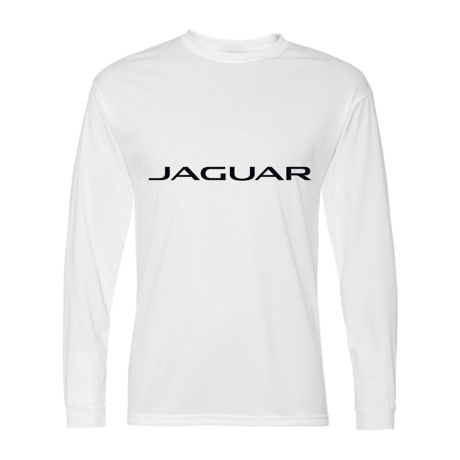 Men's Jaguar Racing Polyester Long Sleeve T-Shirt - White