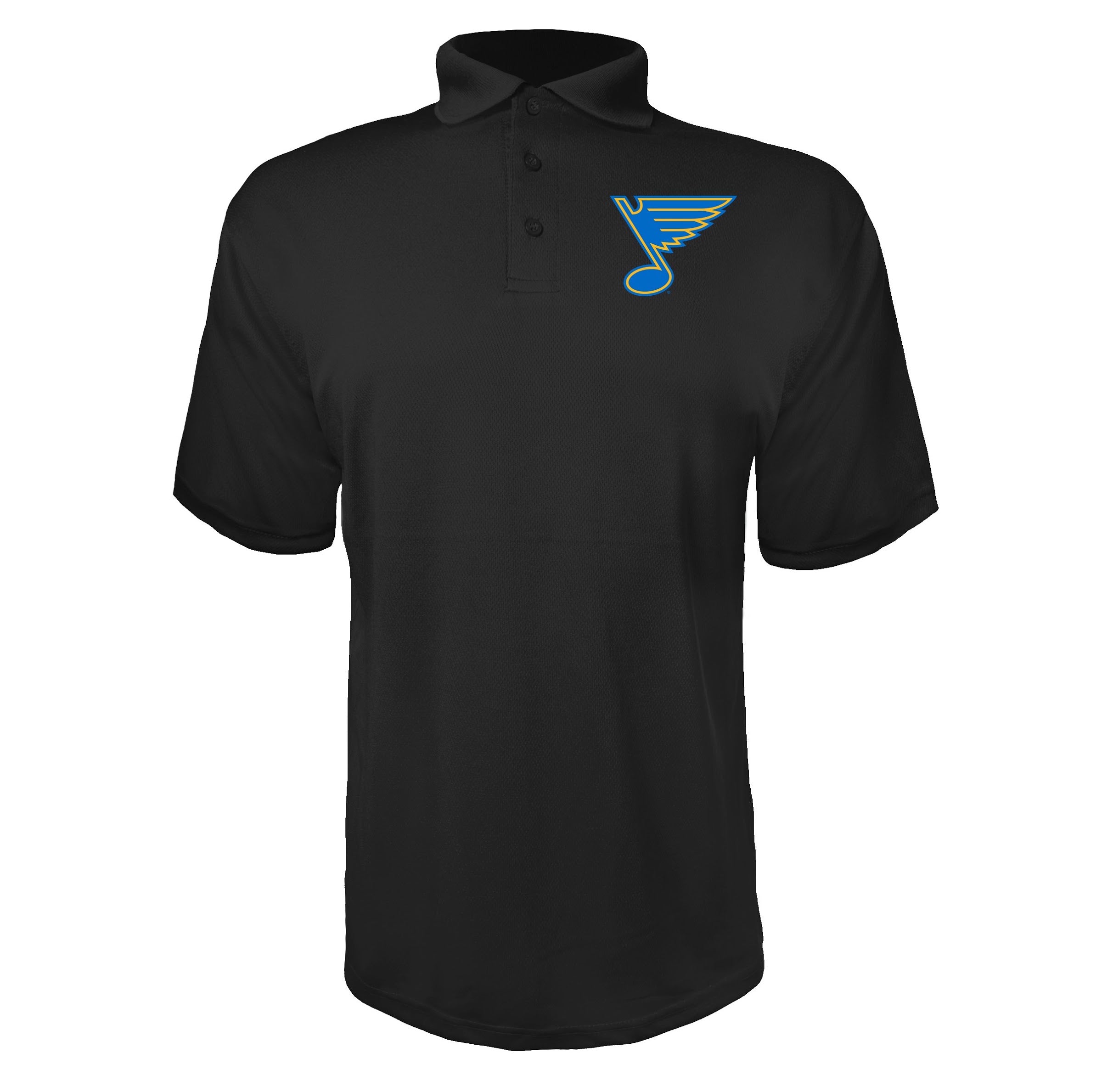 St. Louis Blues Black polyester polo