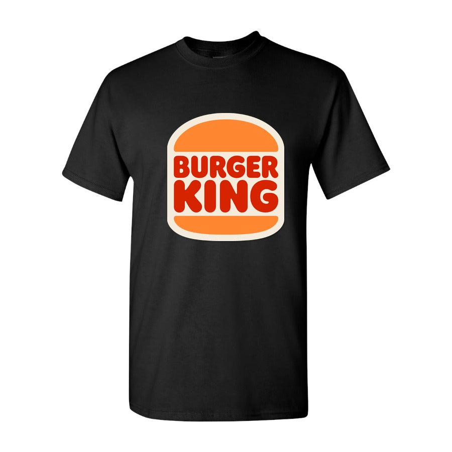 Men's Burger King Cotton T-Shirt - Black