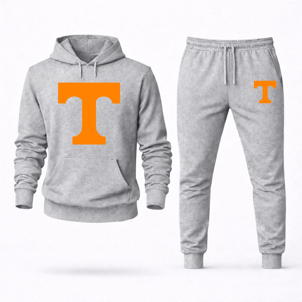 Tennessee Volunteers Hoodie and Joggers Set - Grey