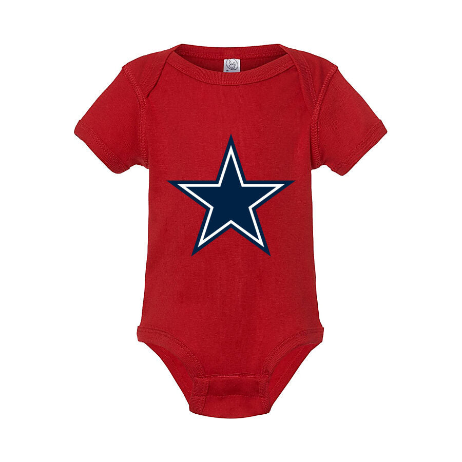 Dallas Cowboys Baby Romper Onesie - Red