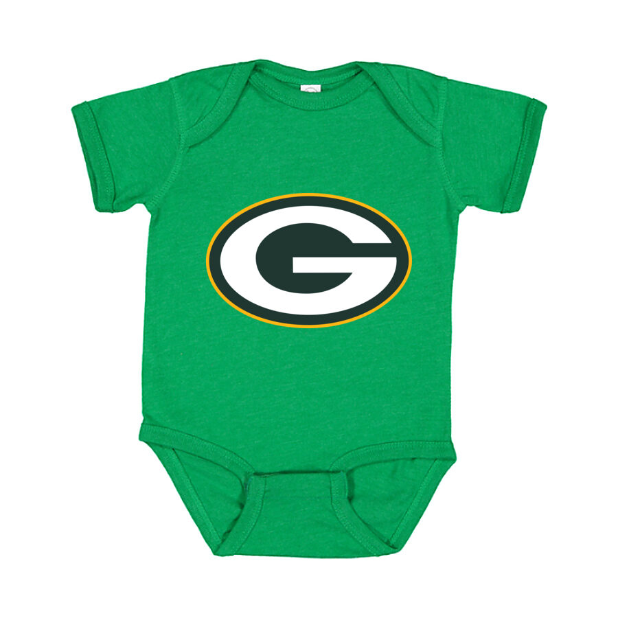 Green Bay Packers Baby Romper Onesie - Green