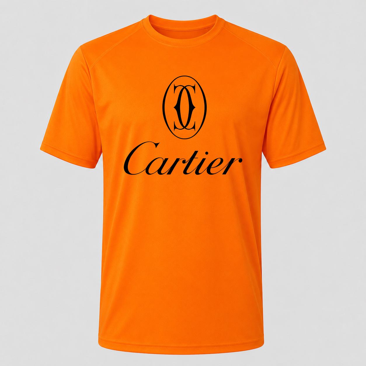 Men's Cartier Black Performance T-Shirt - Orange