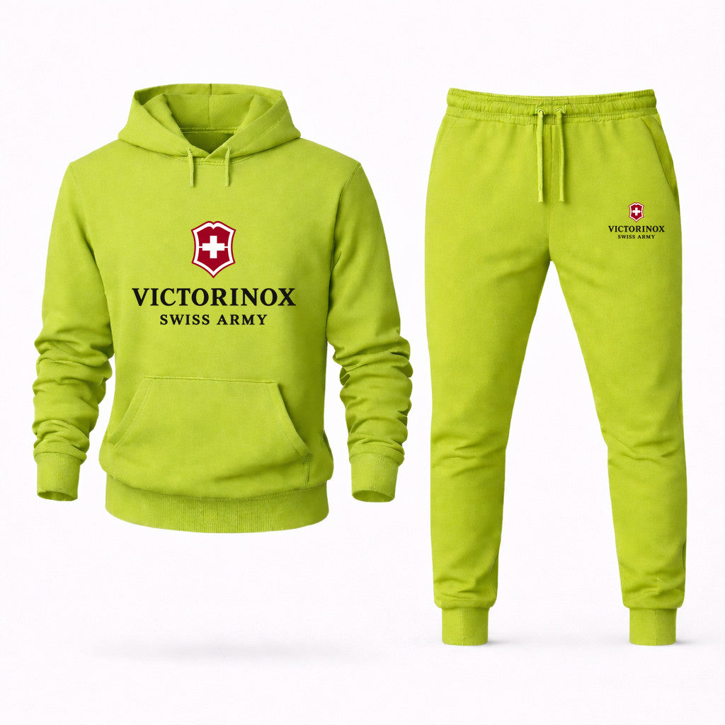 Victorinox Swiss Army Hoodie and Joggers Set - Lime Green