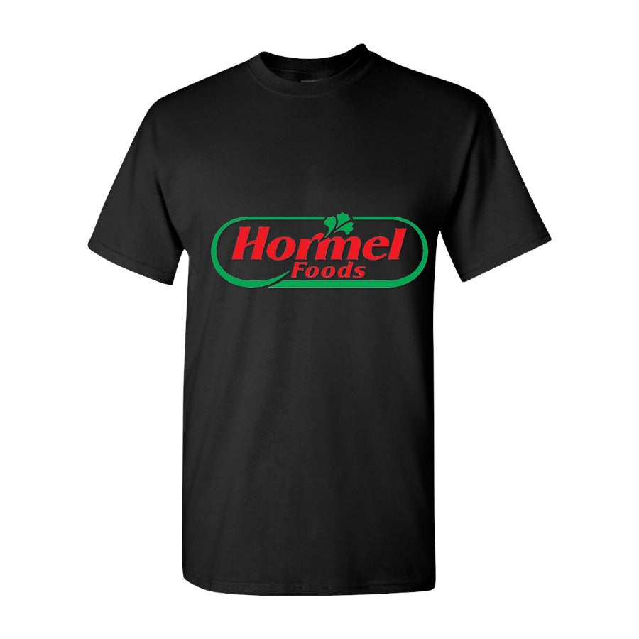 Men's Hormel Logo food Cotton T-Shirt - Black