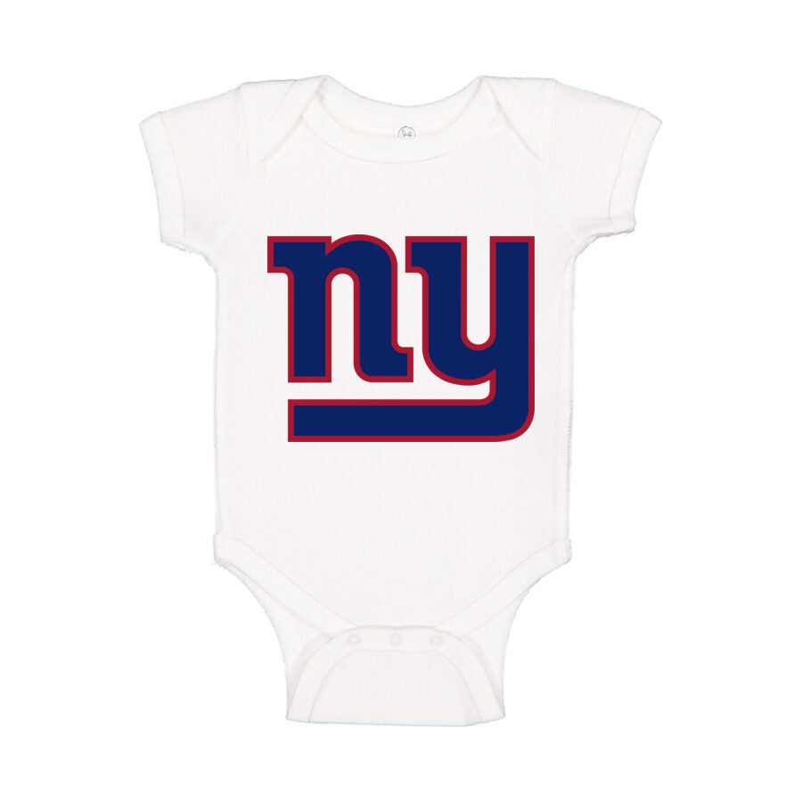 New York Giants Baby Romper Onesie - White