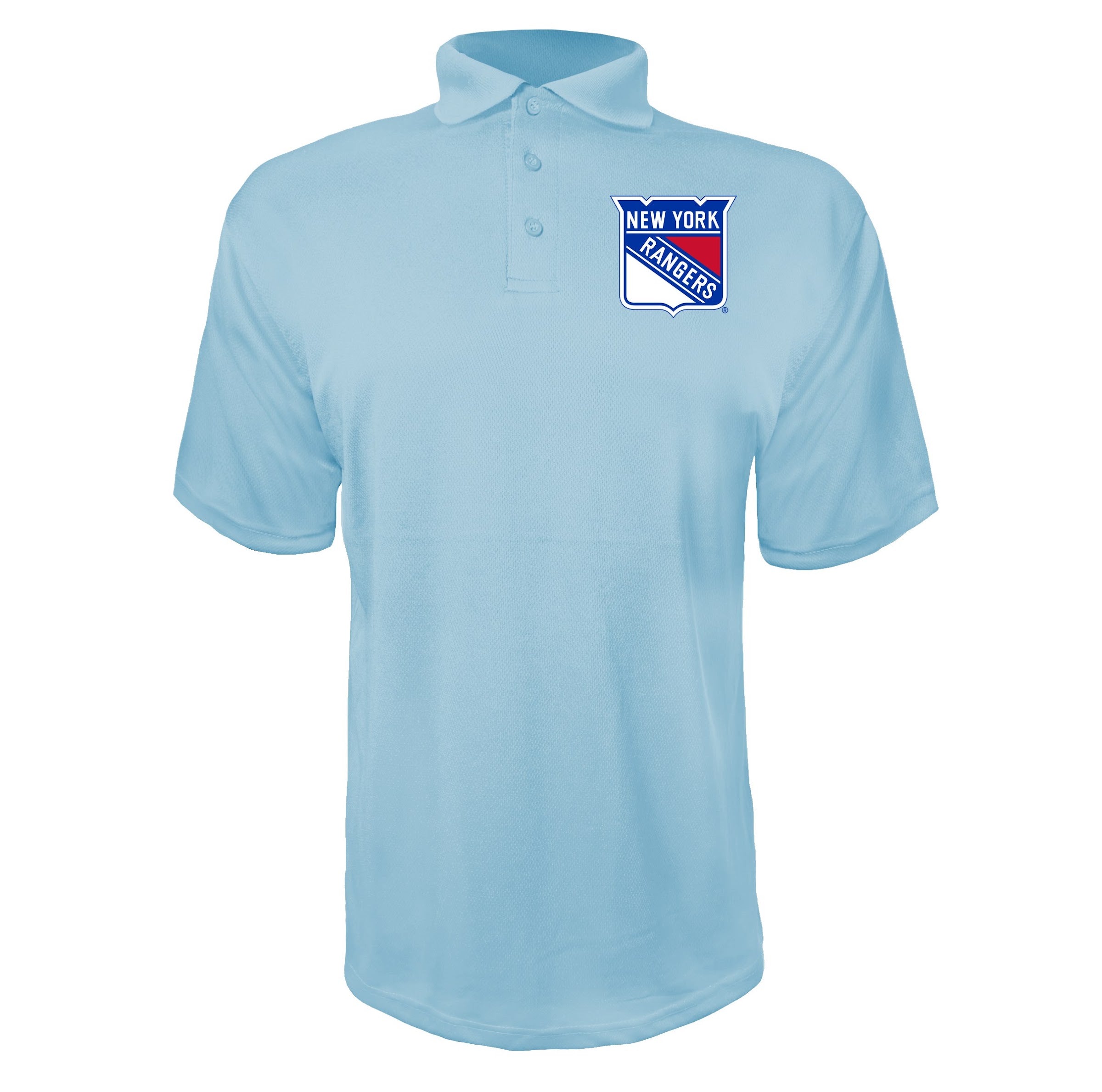 New York Rangers Sky Blue polyester polo