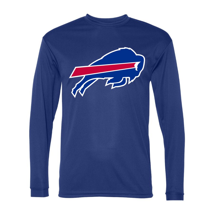 Men's Buffalo Bills Polyester Long Sleeve T-Shirt - Royal Blue