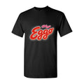 Men's Eggo Kelloggs Logo food Cotton T-Shirt - Black