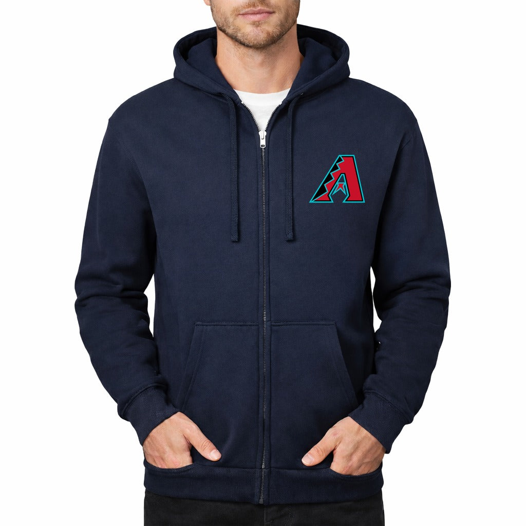 Men's Arizona Diamondbacks Zipper Hoodie - Navy