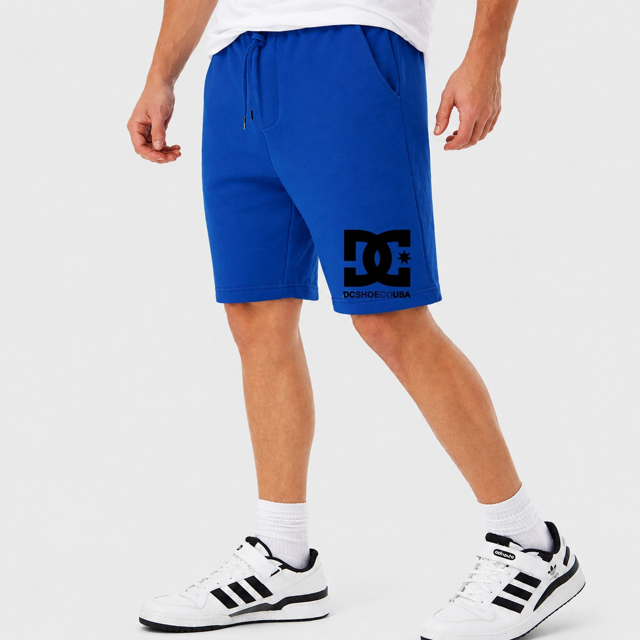 Men's DC Cotton Shorts - Royal Blue