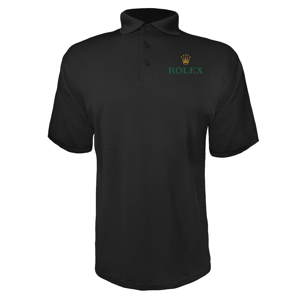Rolex men's polyester polo in Black