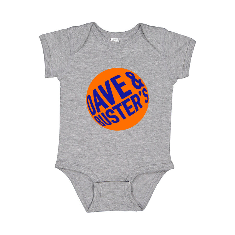Dave & Buster's Baby Romper Onesie - Gray