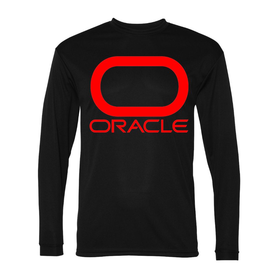 Men's Oracle Polyester Long Sleeve T-Shirt - Black