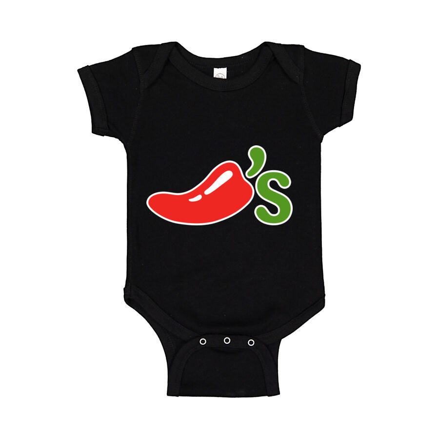 Chili's Baby Romper Onesie - Black