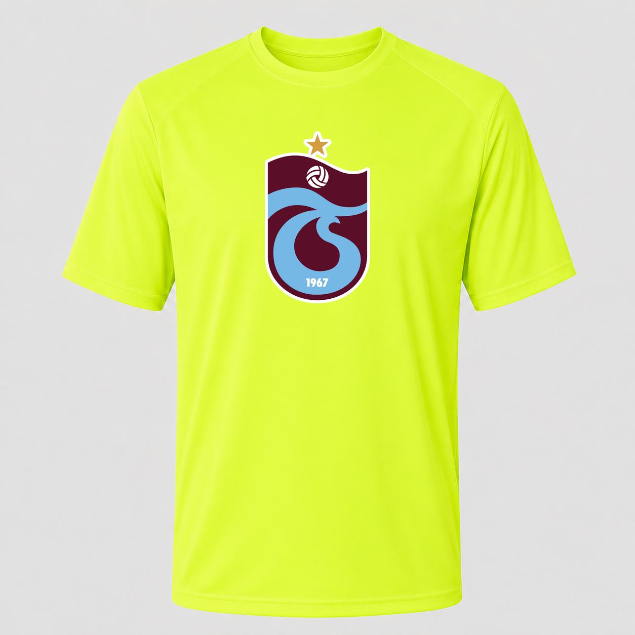 Men's Trabzonspor Soccer Performance T-Shirt - Safety Green
