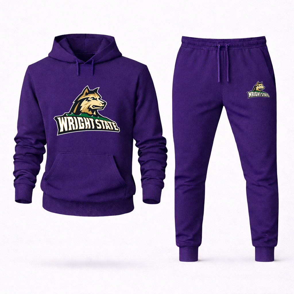Wright State Raiders Hoodie and Joggers Set - Purple