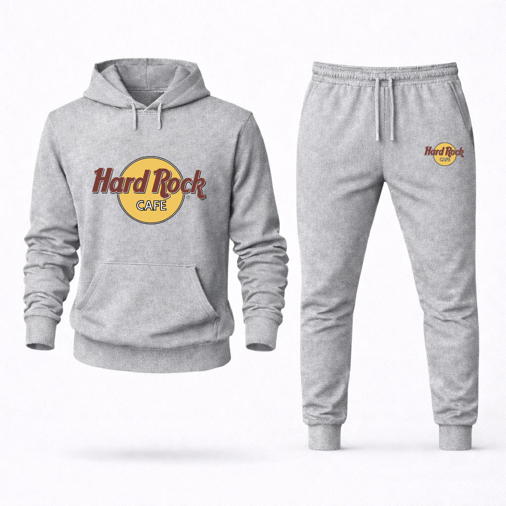 Hard Rock Cafe Hoodie and Joggers Set - Grey