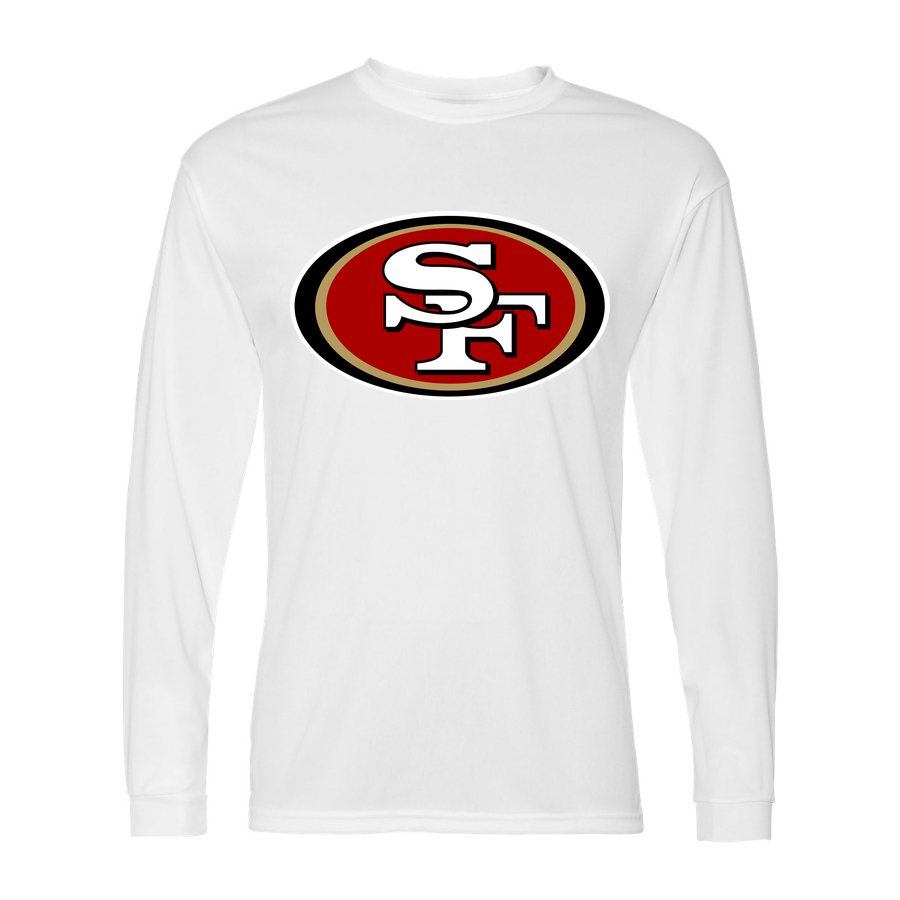 Men's San Francisco 49ers Polyester Long Sleeve T-Shirt - White