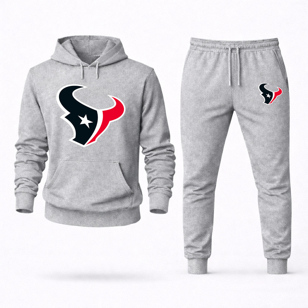 Houston Texans Hoodie and Joggers Set - Grey
