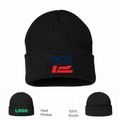 Tom Brady 12 Beanie Hat - Black