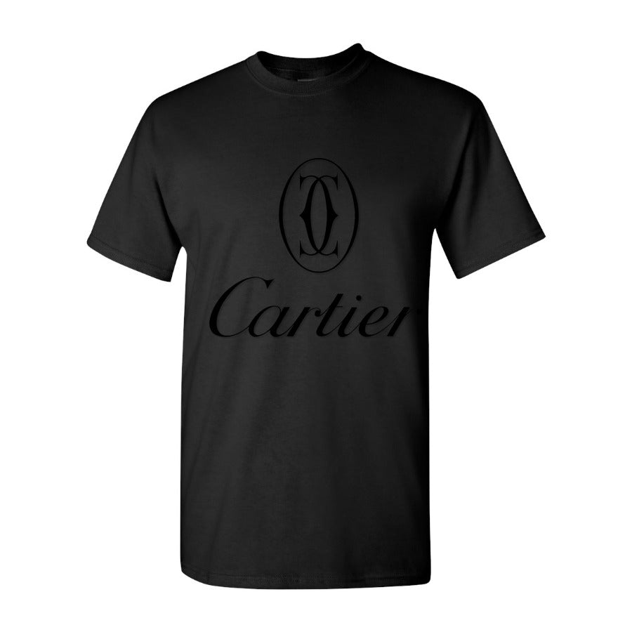 Men's Cartier black logo Cotton T-Shirt - Black