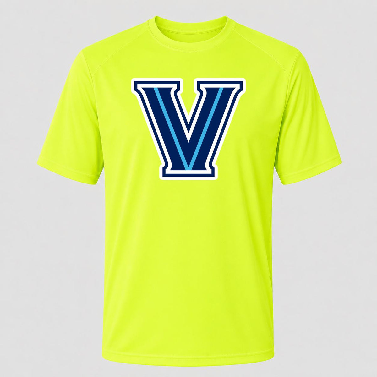 Men's Villanova Wildcats Performance T-Shirt - Safety Green
