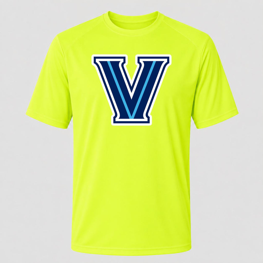 Men's Villanova Wildcats Performance T-Shirt - Safety Green