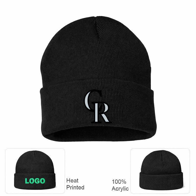 Colorado Rockies Black Beanie Hat
