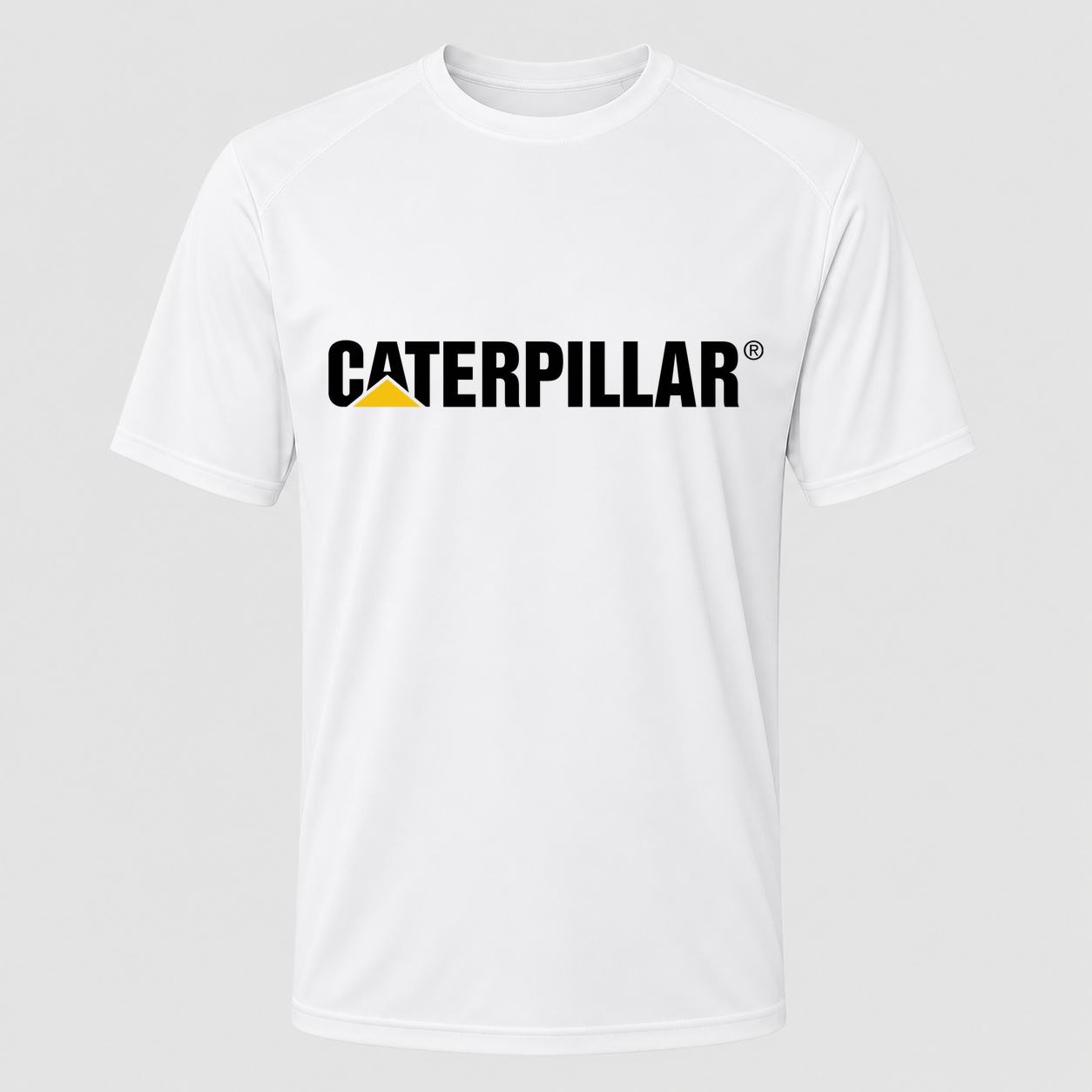 Men's Caterpillar Black Performance T-Shirt - White