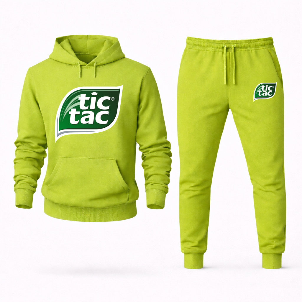 Tic Tac Hoodie and Joggers Set - Lime Green