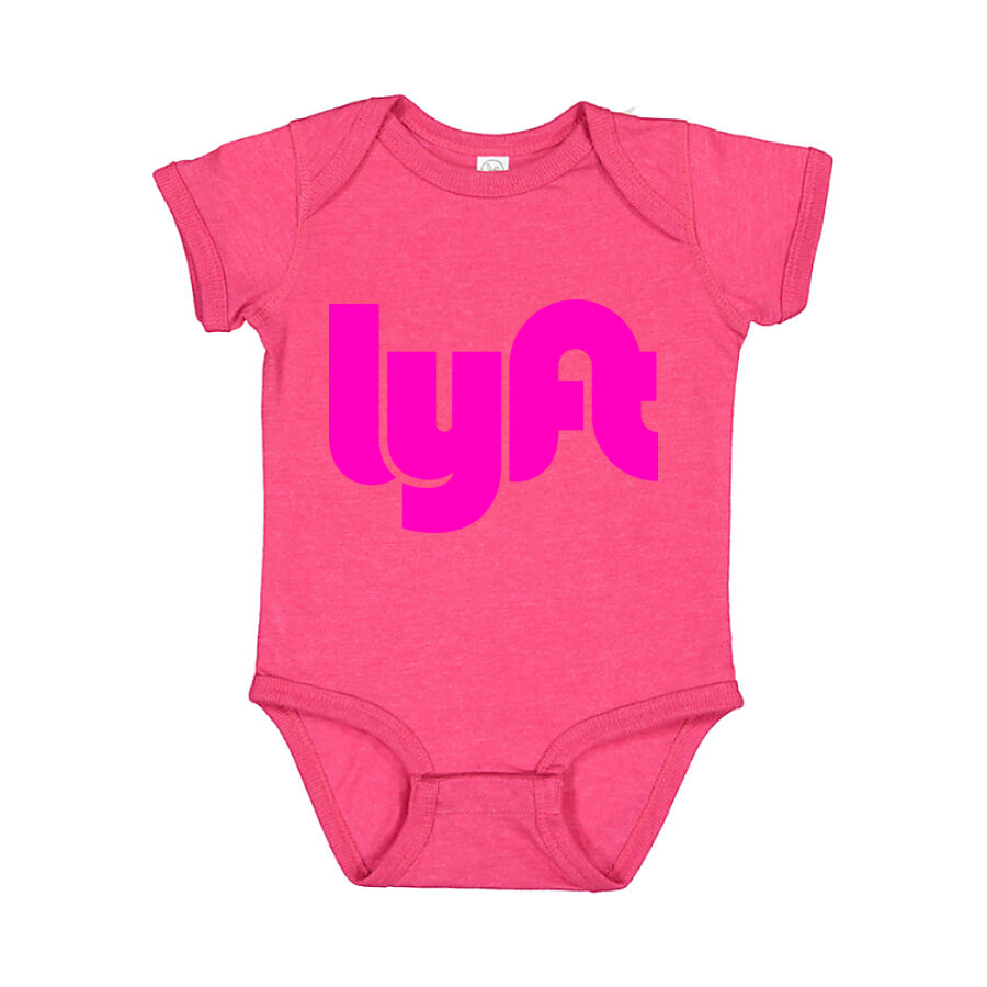 Lyft Pink Logo Baby Romper Onesie - Pink
