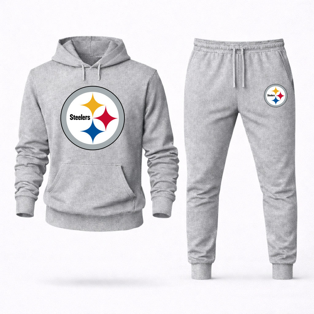 Pittsburgh Steelers Hoodie and Joggers Set - Grey