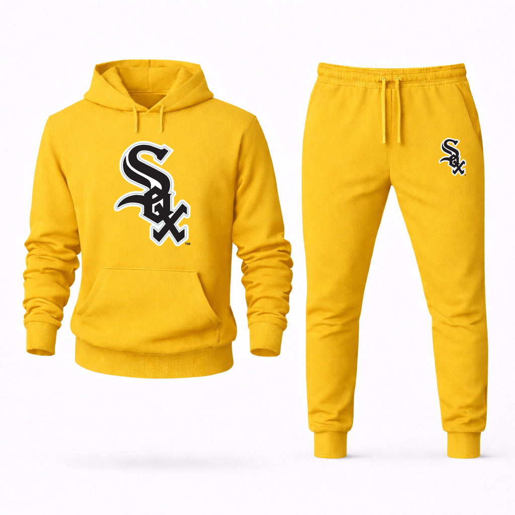 Chicago White Sox Hoodie and Joggers Set - Yellow