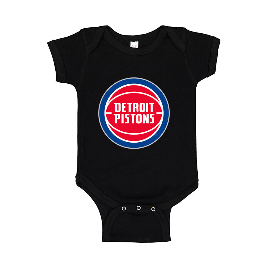 Detroit Pistons Baby Romper Onesie - Black
