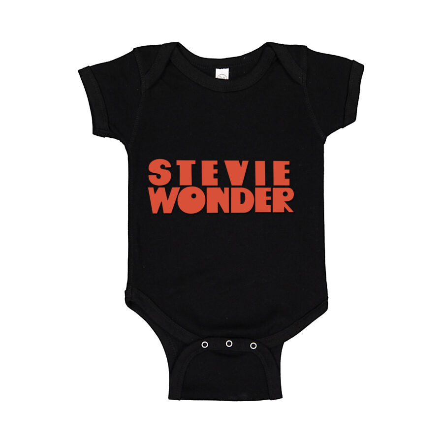Stevie Wonder Baby Romper Onesie - Black