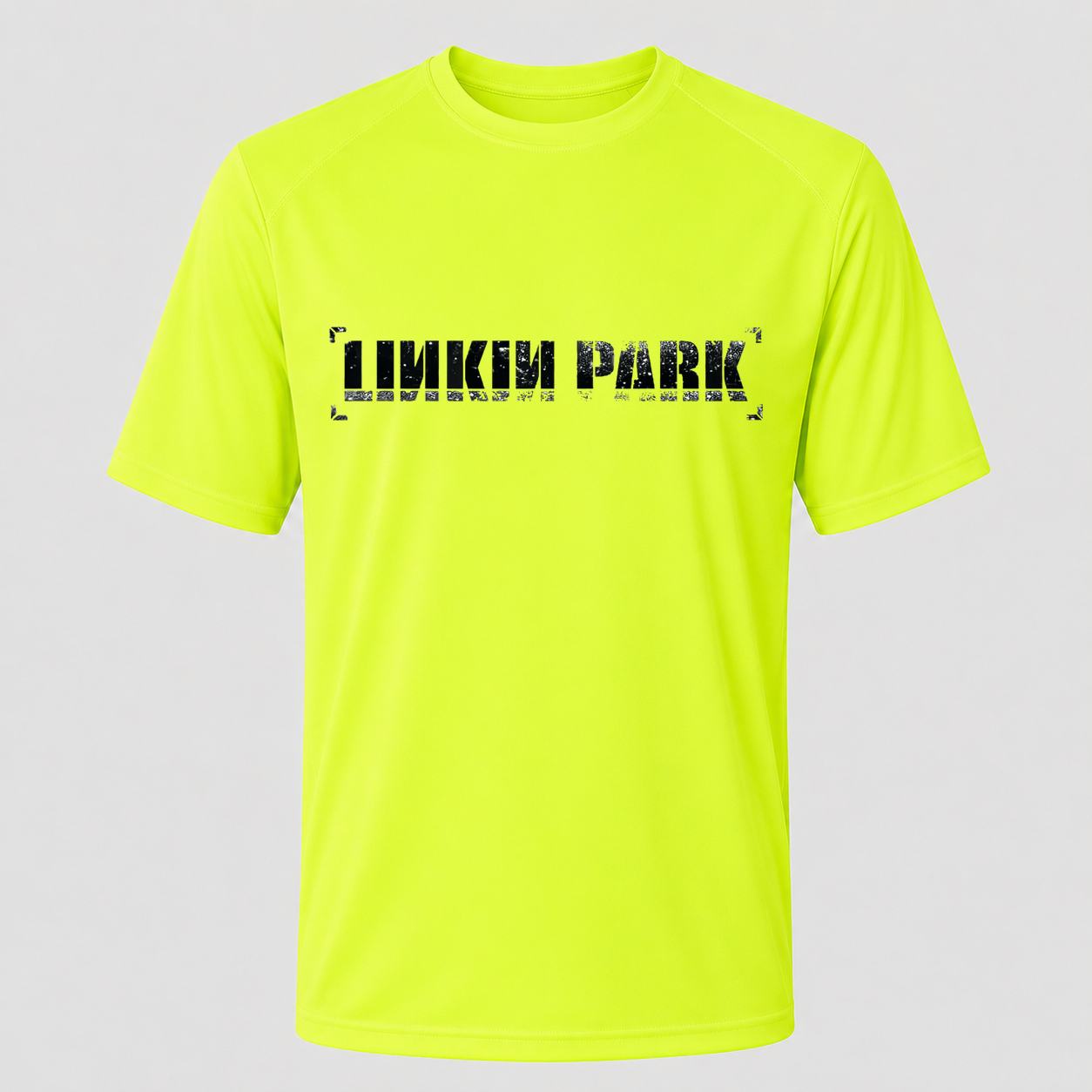 Men's Linkin Park Performance T-Shirt - Safety Green