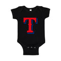 Texas Rangers Baby Romper Onesie - Black