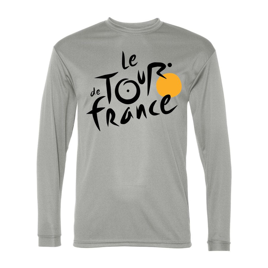 Men's Tour de France Polyester Long Sleeve T-Shirt - Silver