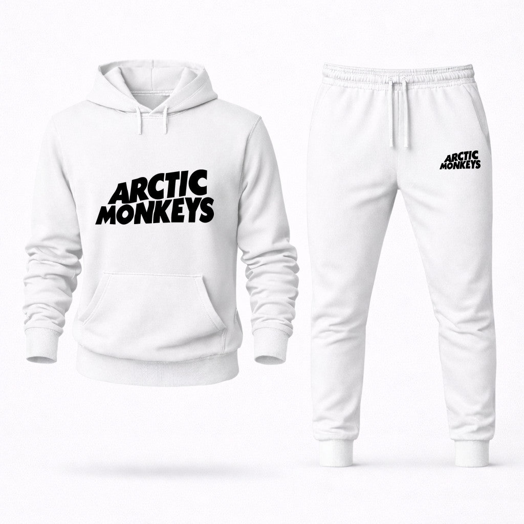 Arctic Monkeys Hoodie and Joggers Set - White