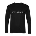 Men's Bvlgari white Polyester Long Sleeve T-Shirt - Black