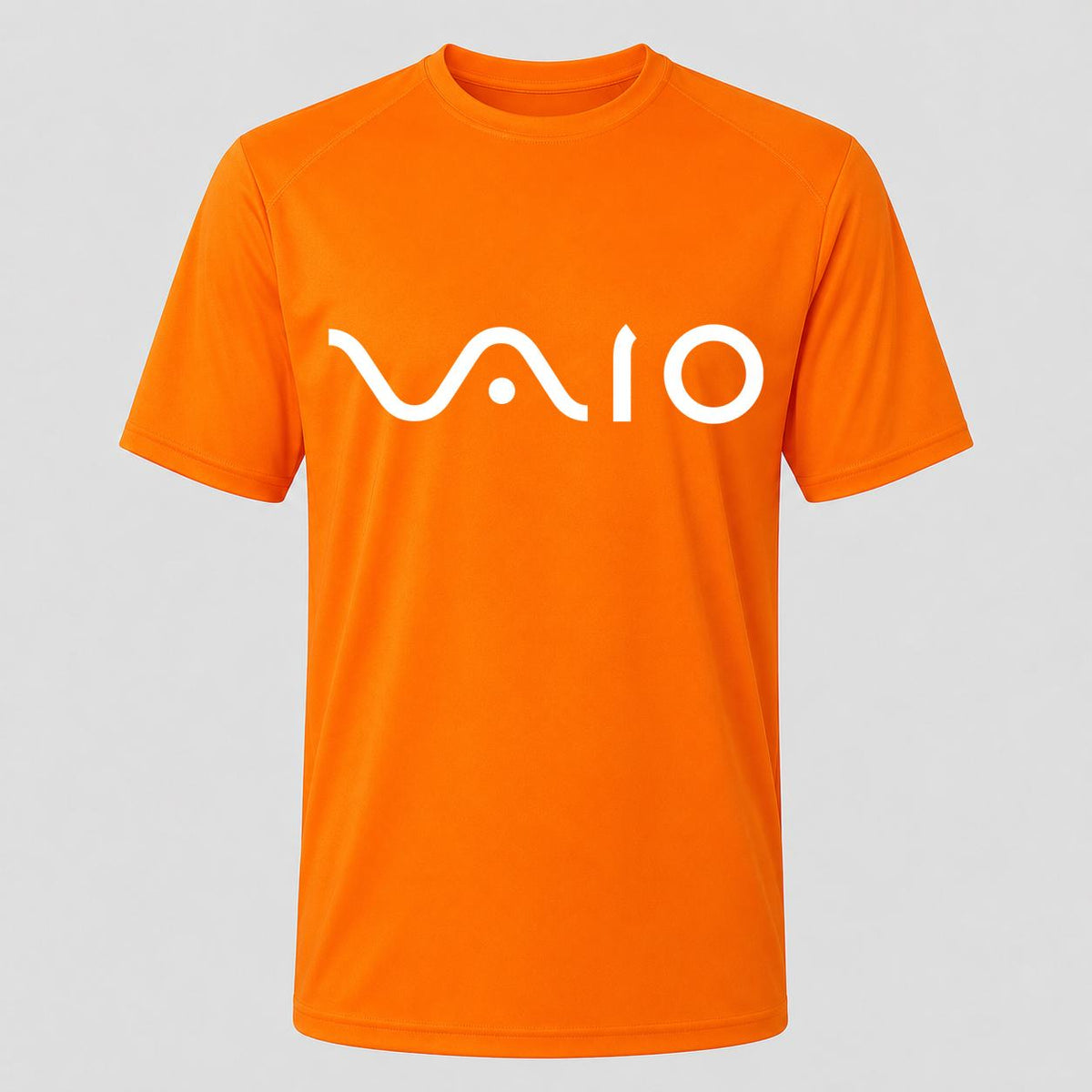 Men's Sony VAIO White Performance T-Shirt - Orange