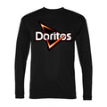 Men's Doritos food Polyester Long Sleeve T-Shirt - Black