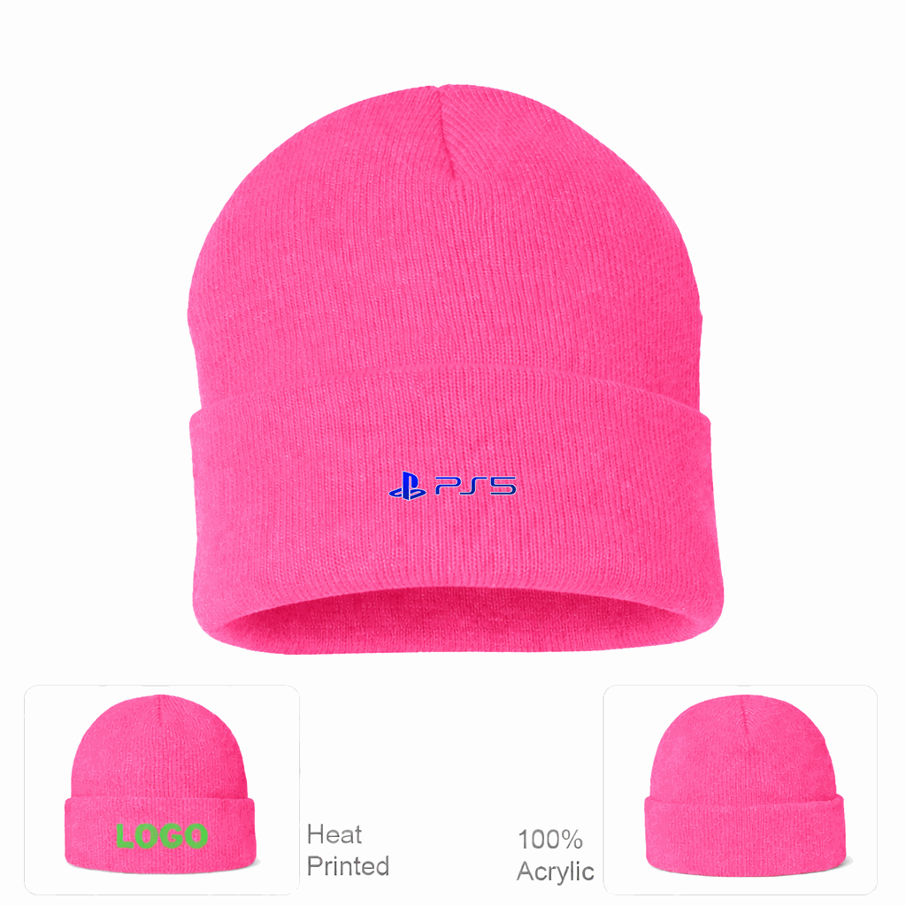 PS5 Beanie Hat - Pink