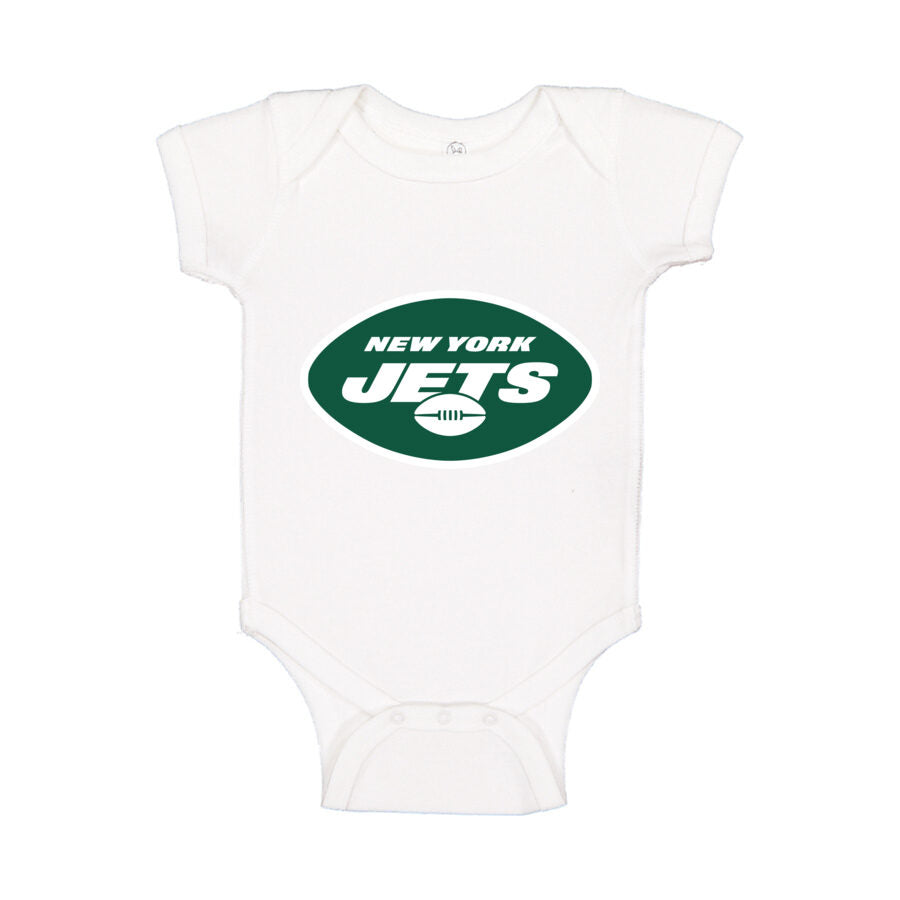 New York Jets Baby Romper Onesie - White
